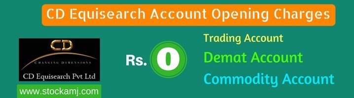 CD Equisearch Pvt Ltd Account Opening Charges