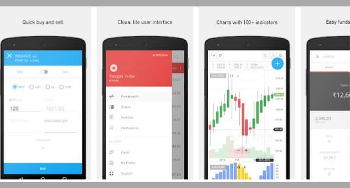 zerodha mobile trading apps