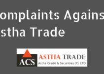Astha Trade Complaints by Active Customers in NSE, BSE