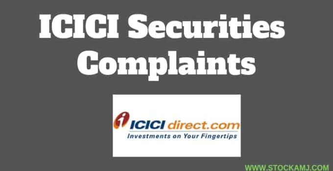 ICICI Securities Complaints by Active Customers in NSE, BSE