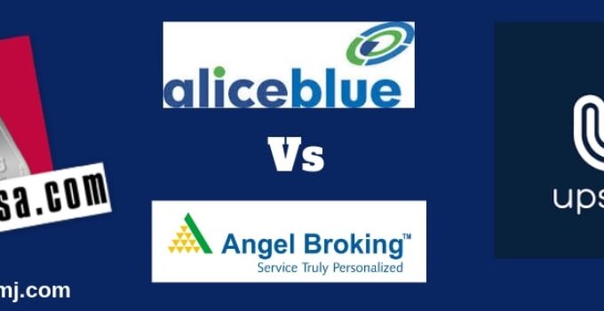 Angel Broking 5paisa Upstox Alice Blue Online discount full service stock broker compare