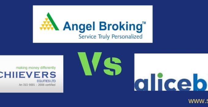 Angel Broking Alice Blue Online Achiievers Equities discount stock broker full service broker comparisons online