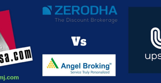 Angel Broking Zerodha 5paisa Upstox discount full service stock broker compare