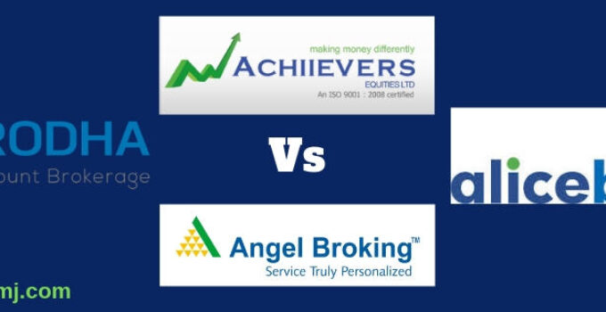 Angel Broking Zerodha Alice Blue Online Achiievers Equities discount full service stock broker compare