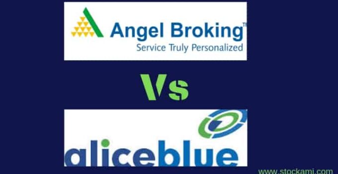 Angel Broking and Alice Blue Online full service broker and discount stock broker side-by-side online compare