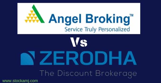Angel Broking and zerodha full service broker and discount stock broker side-by-side online compare