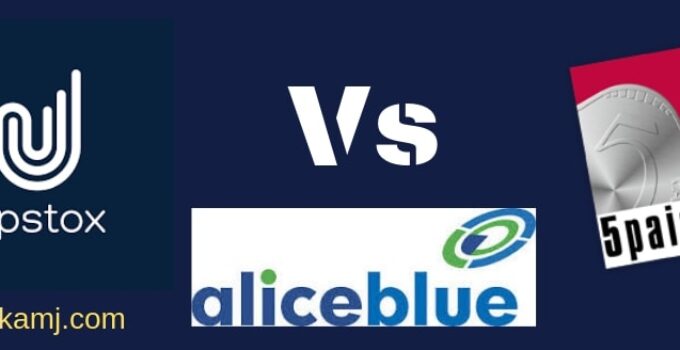 Upstox 5paisa alice blue online discount broker comparisons