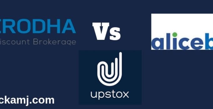 Zerodha Upstox Alice Blue Online Discount broker compare