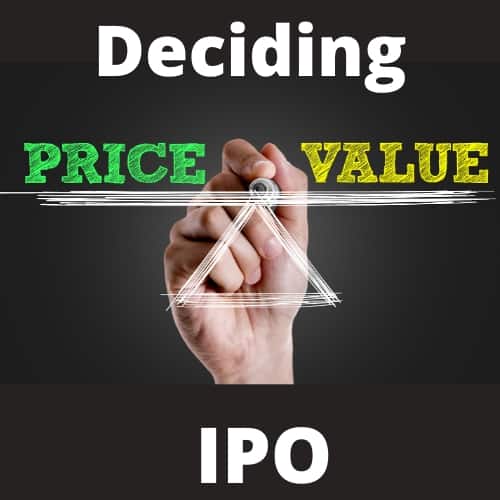 IPO Price Deciding Process for Before IPO applications