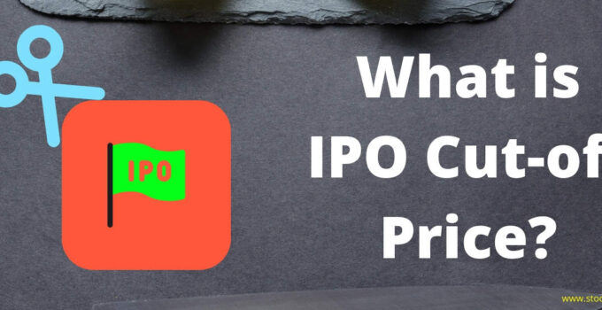 what is cut-off price in IPO in India