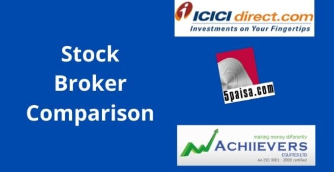 ICICI Direct Vs 5piasa.com Vs Achiievers Equities share broker comparison