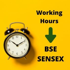 Working Hours of BSE SENSEX for Intrday day trading and session wise.
