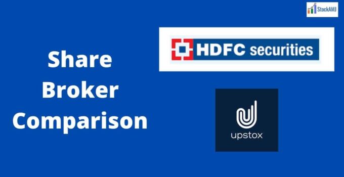 HDFC Securities Vs Upstox Share broker comparison