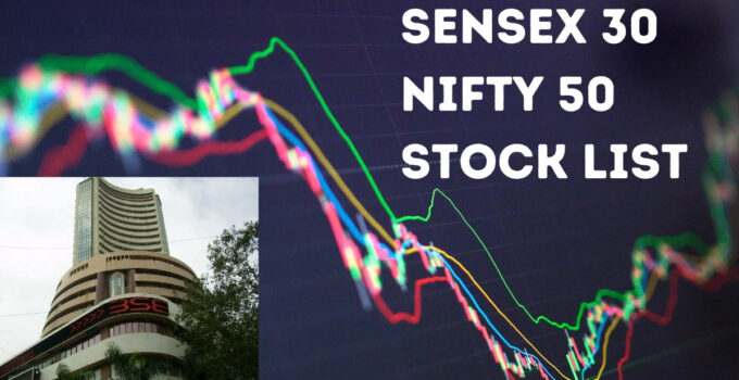 List of Sensex 30 and Nifty 50 Companies – Stock by their Weightage in Index