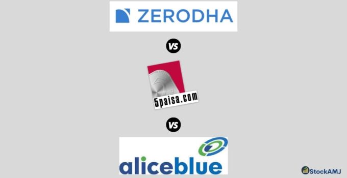 Zerodha Vs 5paisa Vs Alice Blue Online Share Broker Comparison