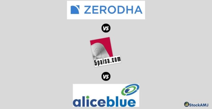 Zerodha Vs 5paisa Vs Alice Blue Online